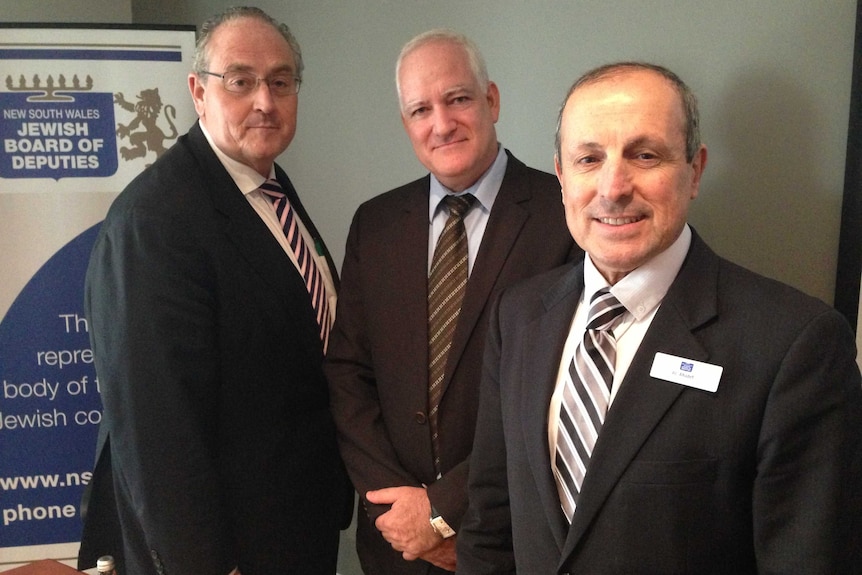 MP Walt Secord, Professor Boaz Ganor and Vic Alhadeff