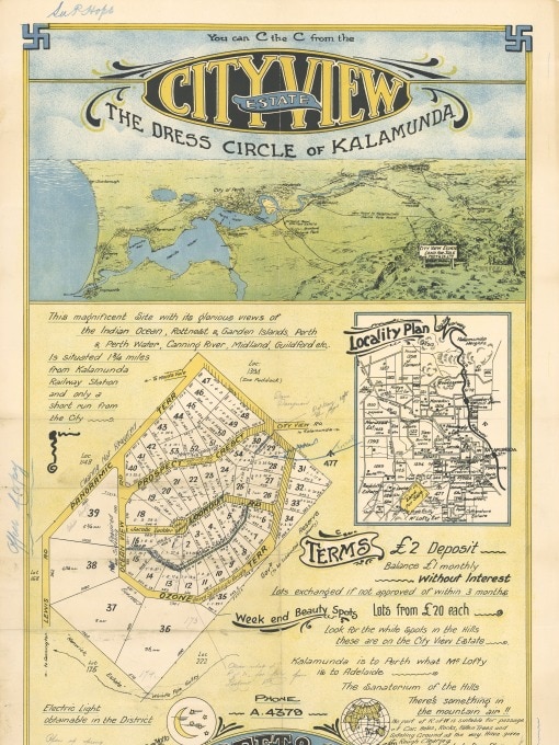 Cityview Estate - the dress circle of Kalamunda, 1923.