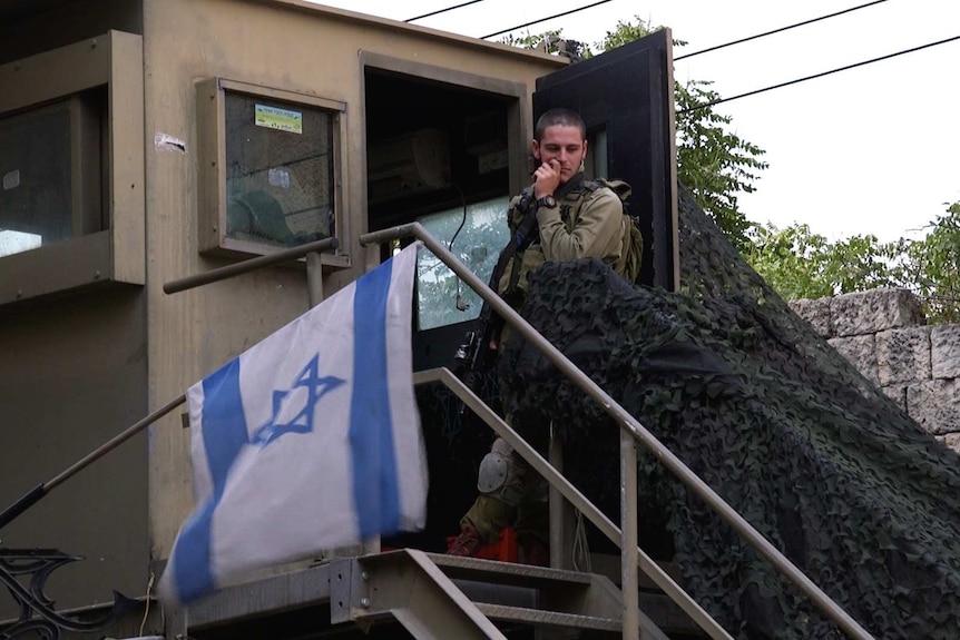 Israeli army checkpoint Hebron