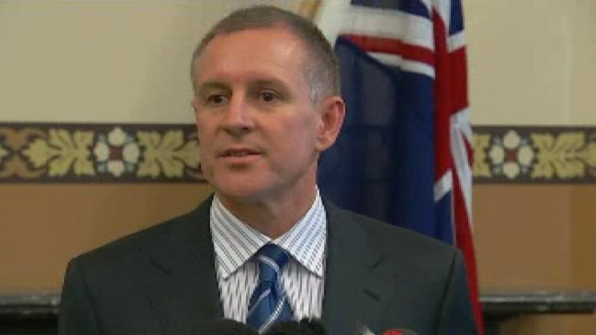 Jay Weatherill at his first news conference