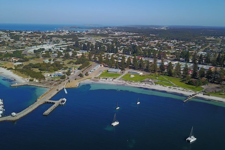 Birds-eye view of Esperance in Western Australia