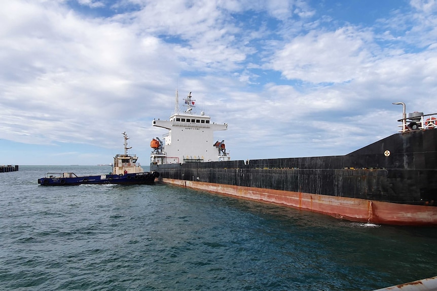 Vessel docked in Dampier Port.