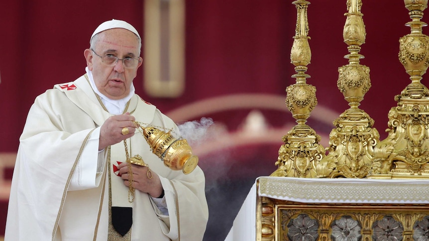 Pope Francis at double canonisation