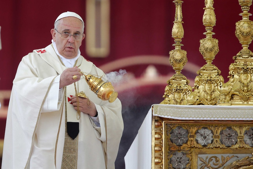 Pope Francis at double canonisation