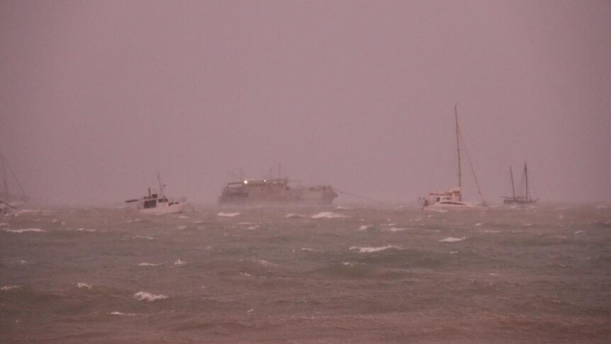 Boats flounder in seas off NT coast as Cyclone Nathan hits