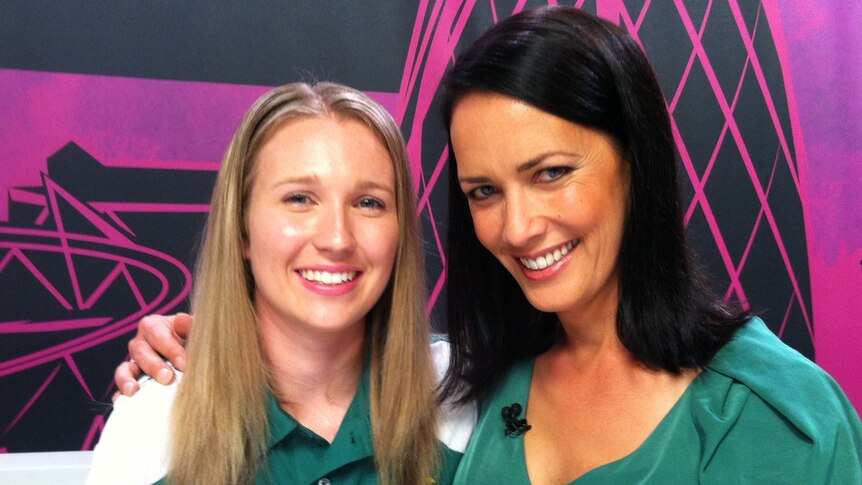 Australian Paralympian Melissa Tapper chatting with Stephanie Brantz on ABC2