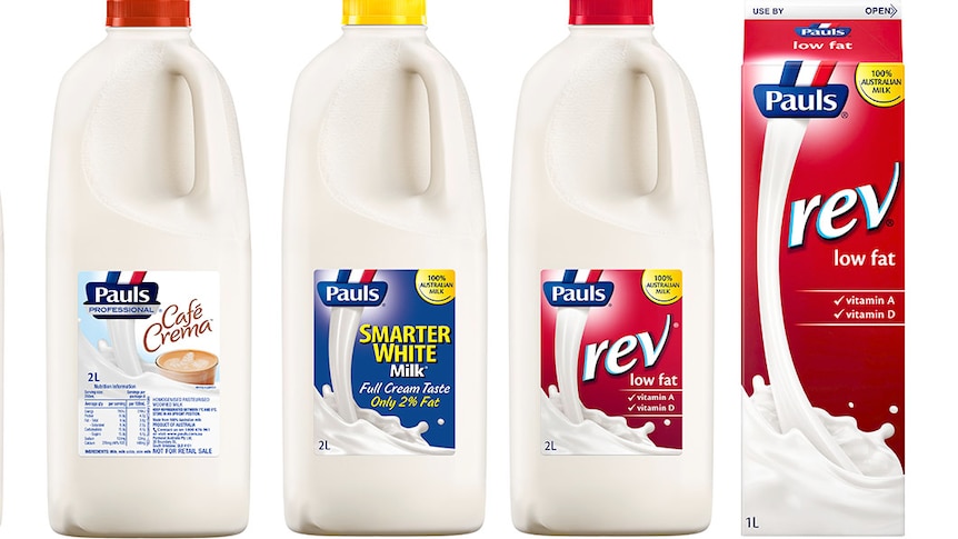 Pauls Cafe Crema, Smarter white milk, Pauls Rev which have been recalled.