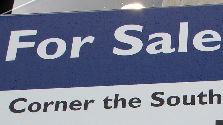 For sale sign in Victoria (ABC)