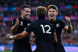 New Zealand players celebrate