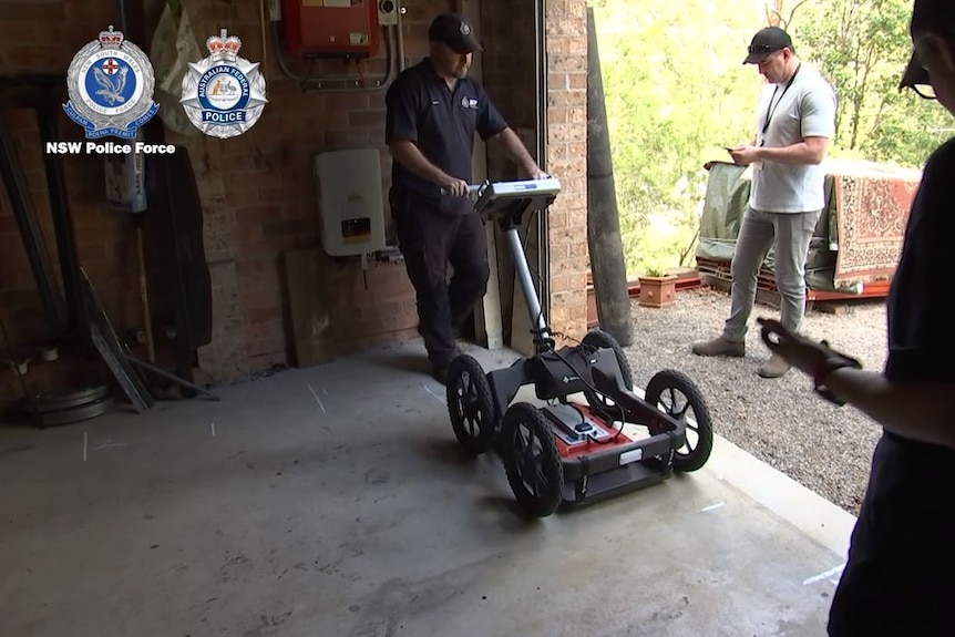 a man with a machine that can see through concrete