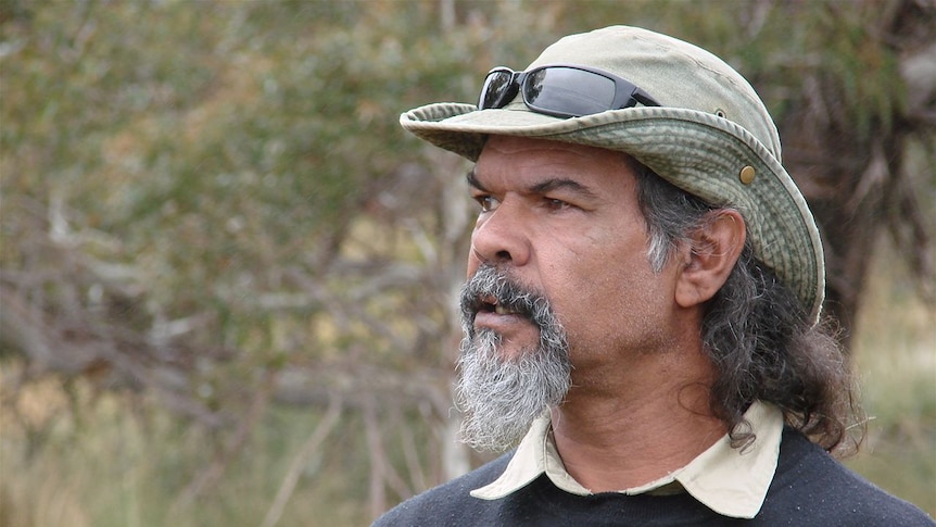 Rod Mason, Indigenous elder, at a workshop in Nimmitabel