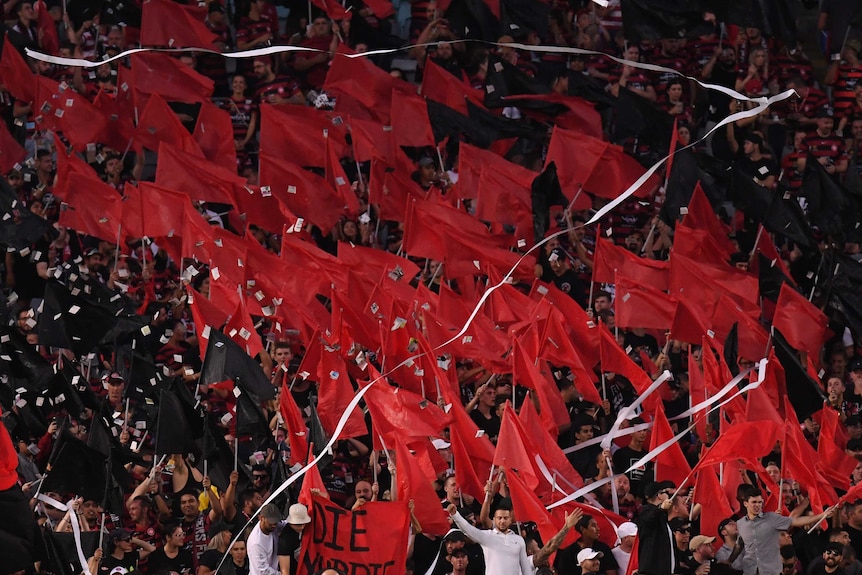 The FFA has handed the Wanderers a show cause notice relating to the behaviour of fans.