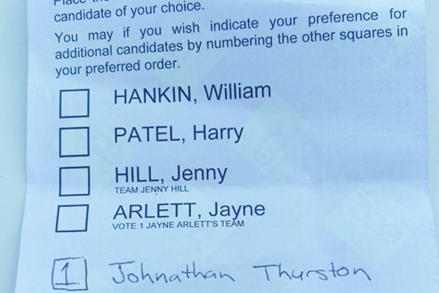Voters in Townsville added Johnathan Thurston as a candidate to local government election ballot papers.