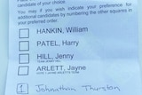 Voters in Townsville added Johnathan Thurston as a candidate to local government election ballot papers.
