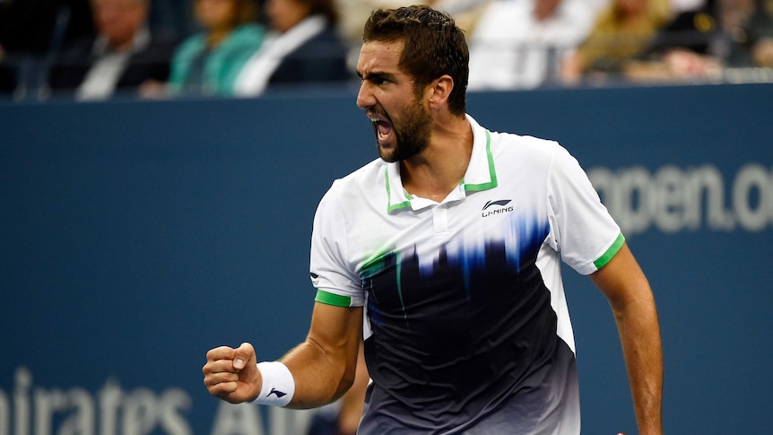 Marin Cilic on the way to victory in the US Open