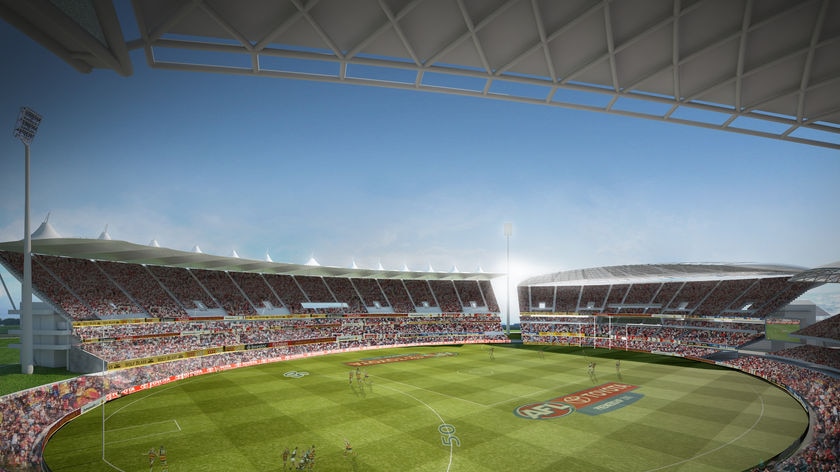 View across upgraded Adel Oval