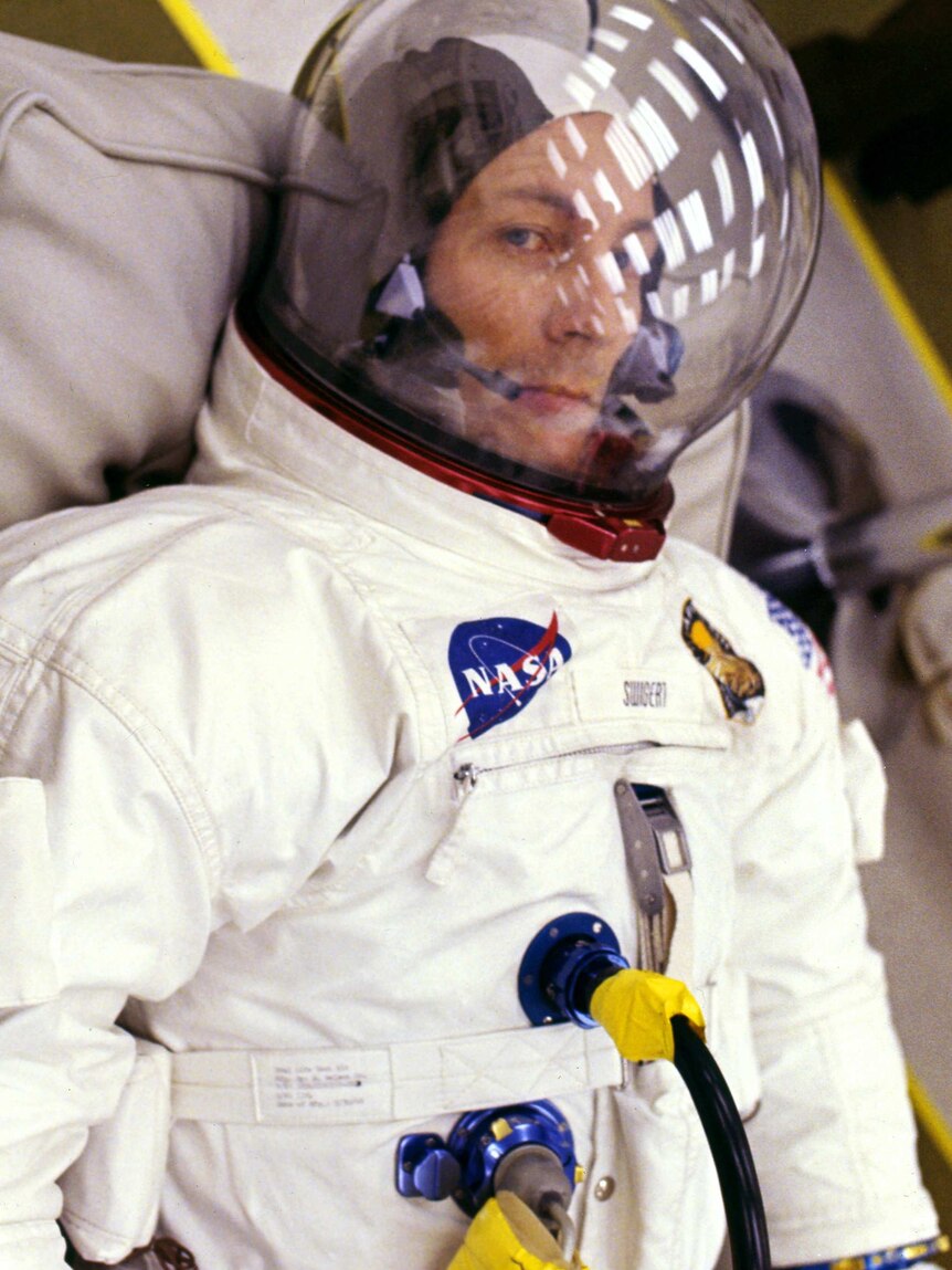 Apollo 13 mission command module pilot John Swigert.