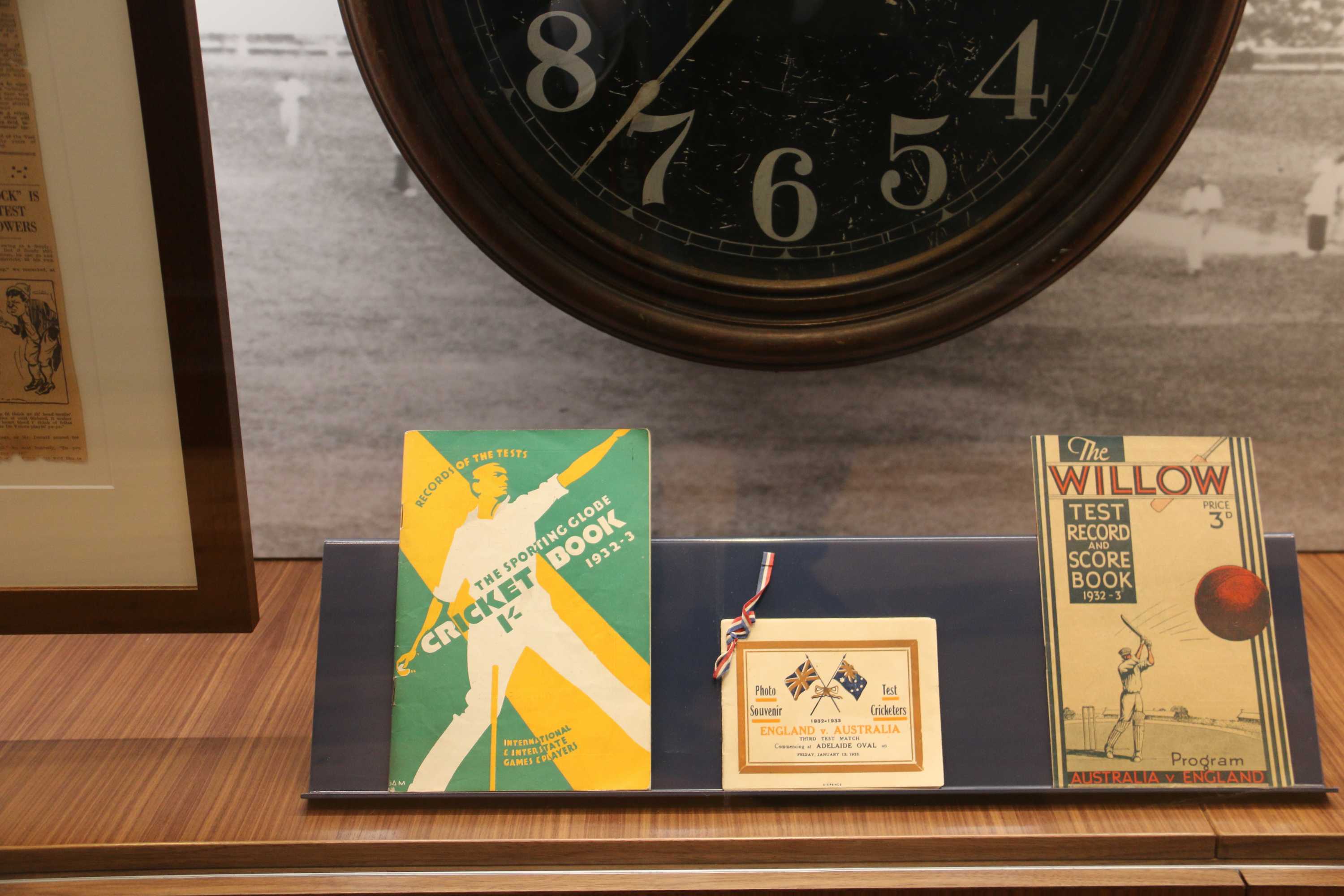 Lembranças da Bodyline em exposição.