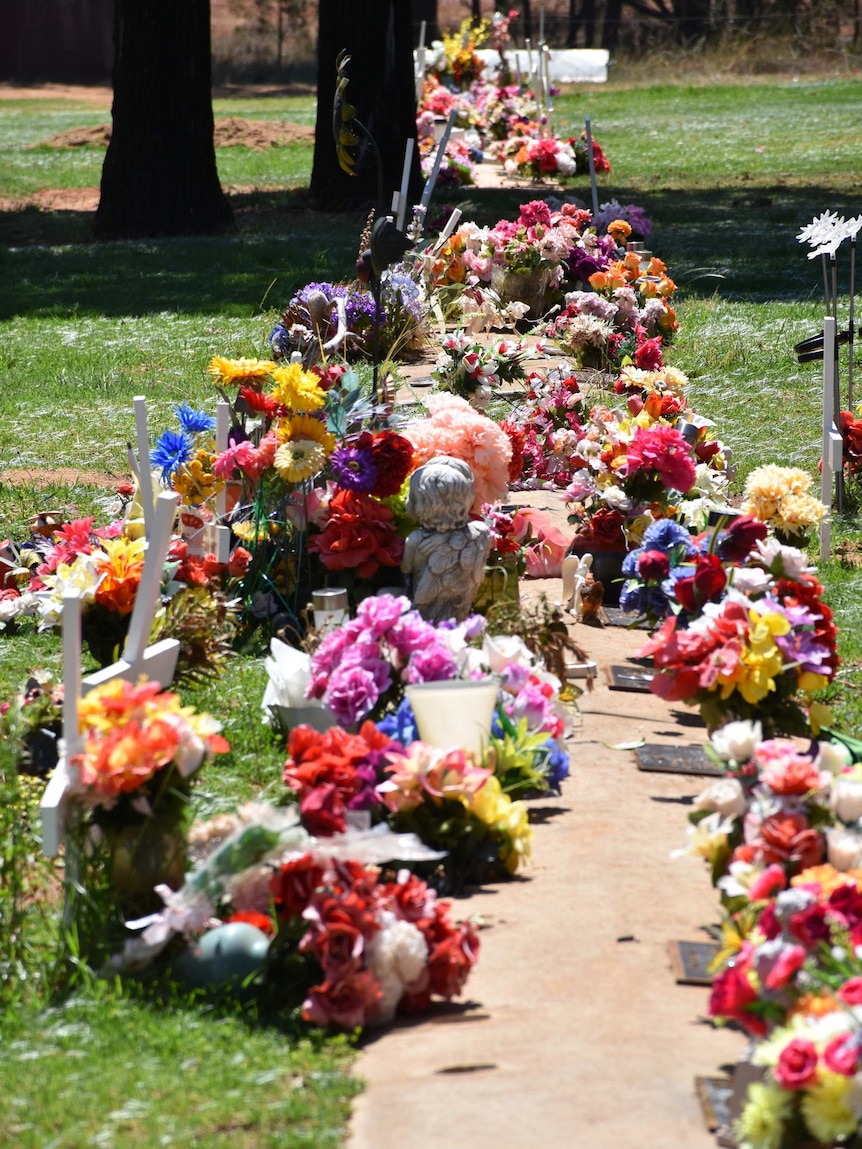 Trinkets at Condobolin Cemetery