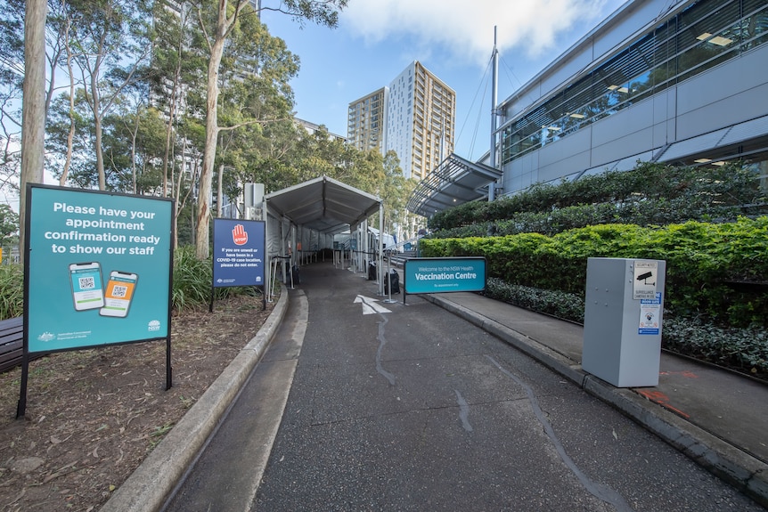 Homebush vaccination hub