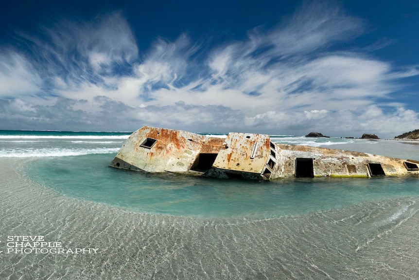 Steve Chapple's award-winning shot of the Pisces Star shipwreck
