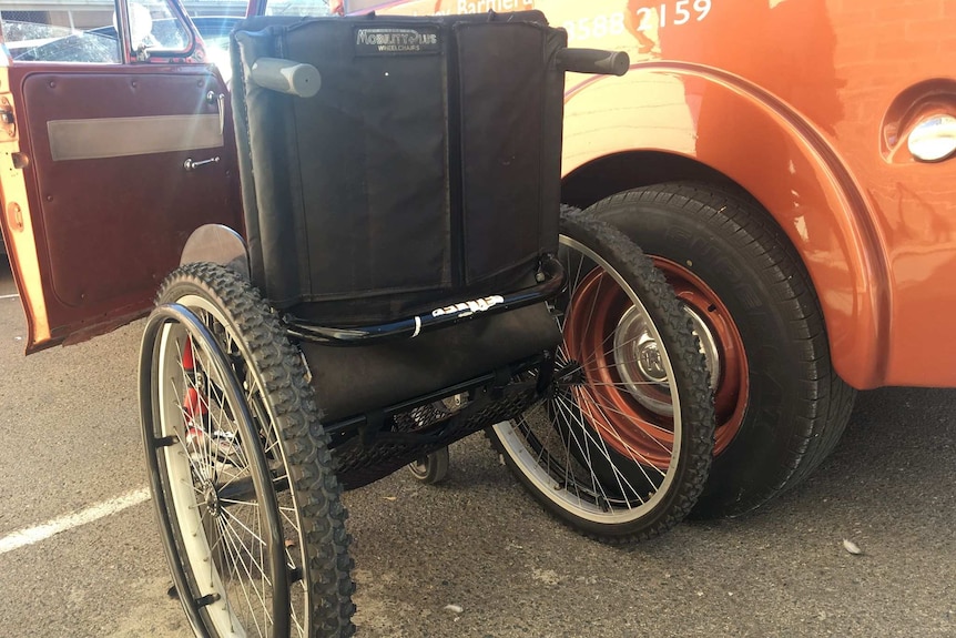 Anita Tippl's wheelchair.