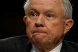 US Attorney-General looks dumfounded as he testifies before the Senate Intelligence Committee.