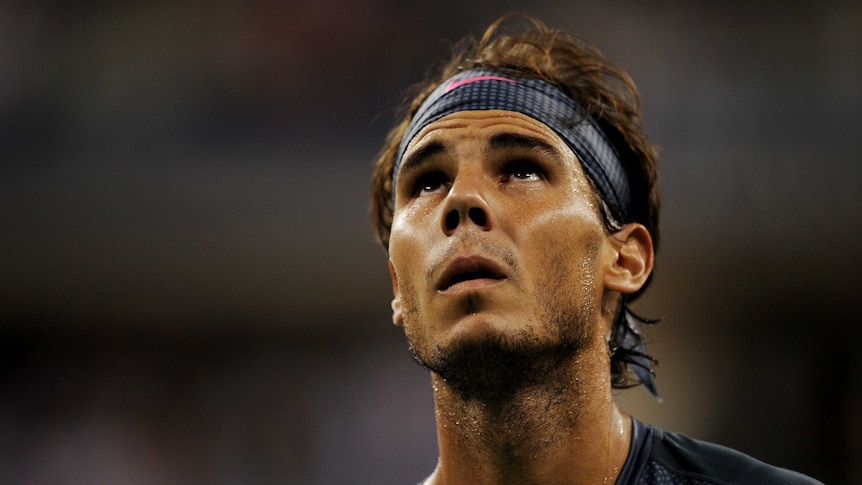 Easy passage ... Rafael Nadal of Spain looks on during his quarter-final against Tommy Robredo