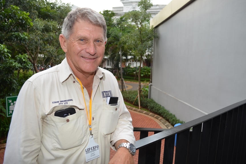 A portrait image of Gary Stark from the Warwick Cattle Crush Company.