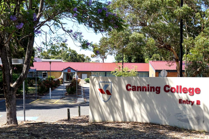 An exterior view of Perth's Canning College.