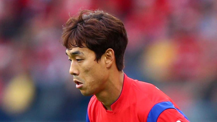 Park Chu-Young of South Korea in action during the 2014 FIFA World Cup