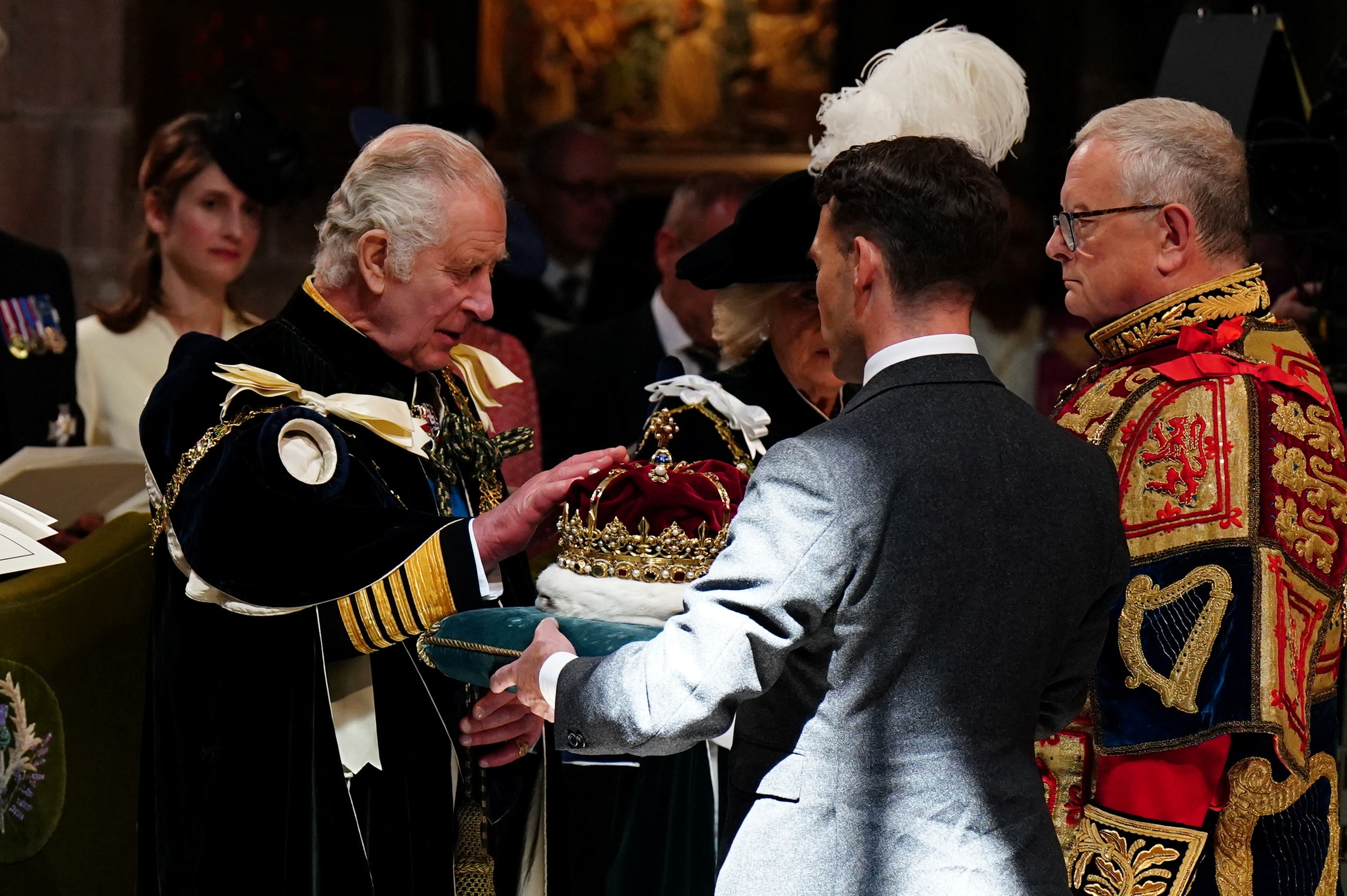 King Charles receives the Crown of Scotland in Edinburgh ceremony to�mark�Coronation (photos)
