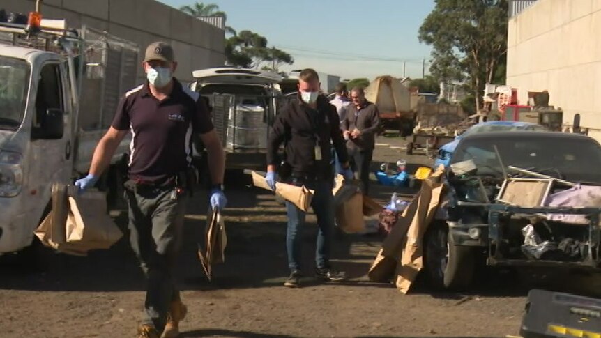 Victoria Police seize chemicals used to make the drug GHB at an industrial property in Craigieburn.