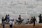 Turkish watch over Kobane