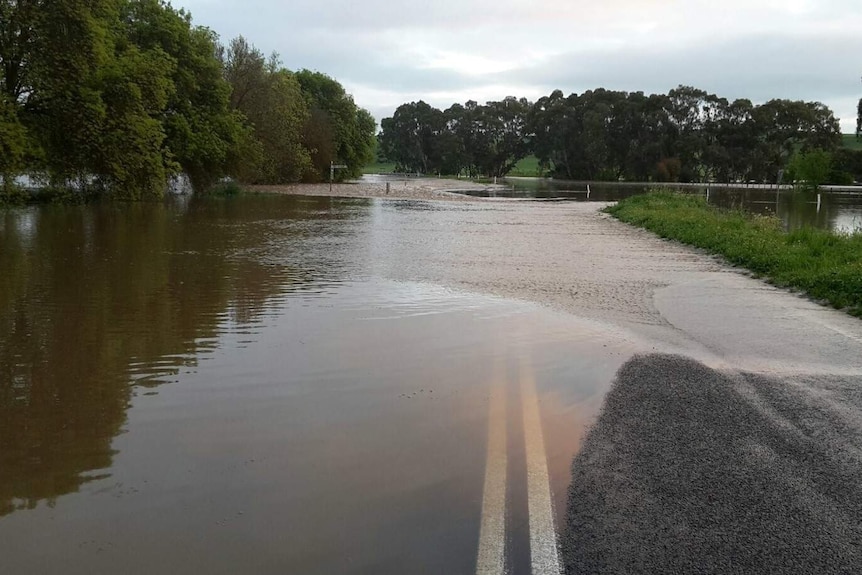 Flood waters at Sandford