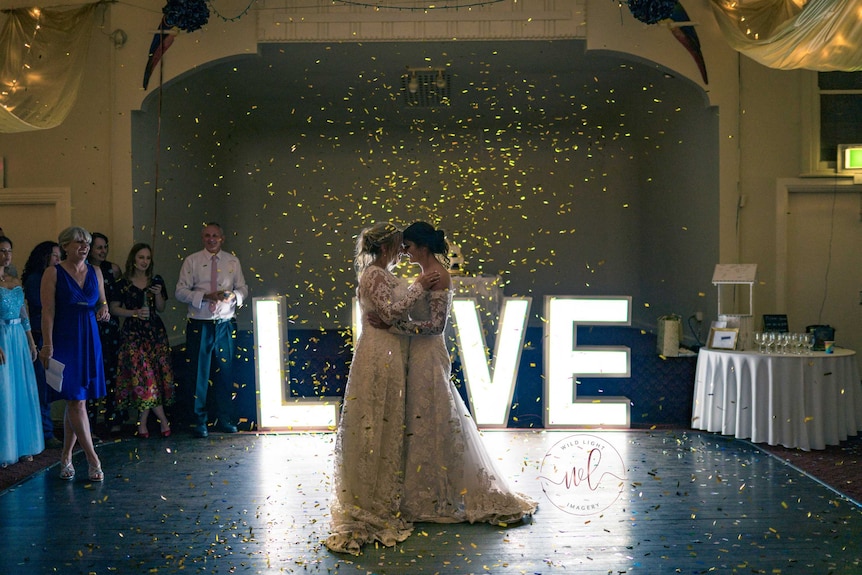 First dance at same-sex wedding