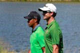 Adam Scott and Tiger Woods at Chicago PGA play-off