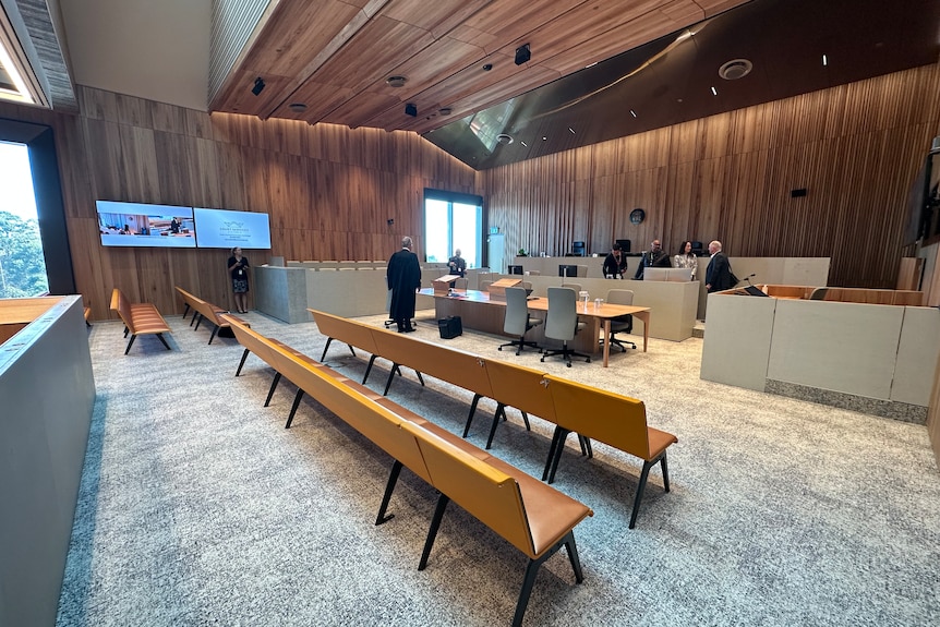 An empty court room