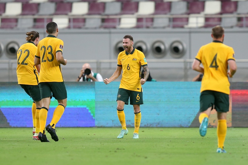 Martin Boyle celebrates