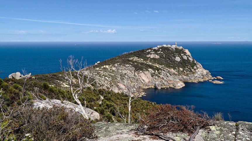 Wilsons Promontory at its southernmost point.