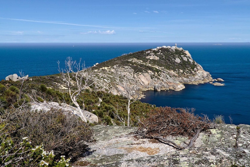 Wilsons Promontory at its southernmost point.