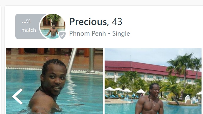 Precious' dating profile