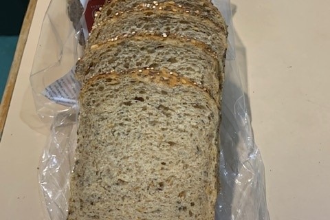 A loaf of bread made with ancient grains.