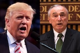 Donald Trump on left and Bill Bratton on right