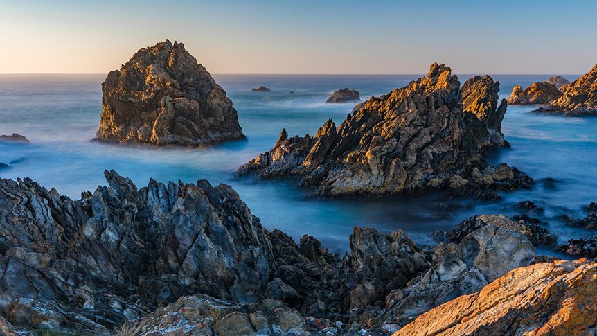 Jagged rock on the Tarkine coastline