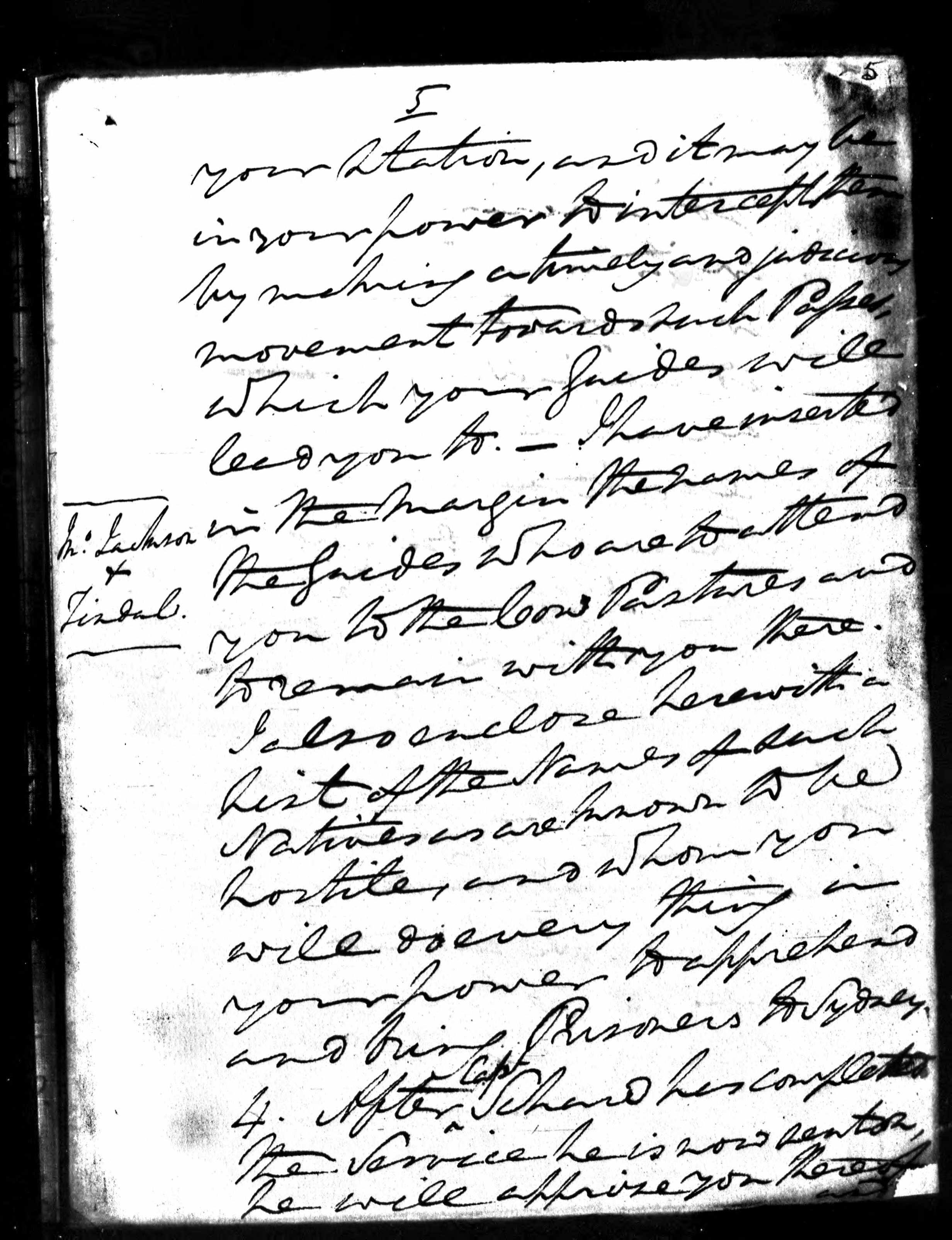 Governor Lachlan Macquarie's instructions to Captain Schaw, page 5