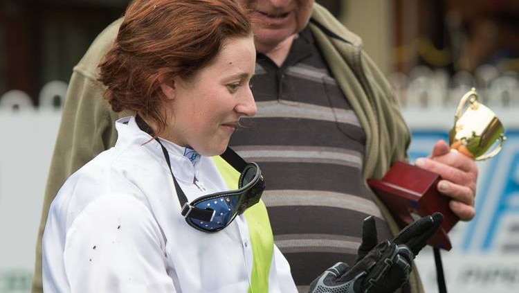 Jockey Alena Skerrit wins the 2015 Muswellbrook Gold Cup