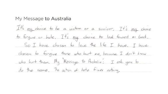 One of the messages to Australia from the Royal Commission into Institutional Responses to Child Sexual Abuse.