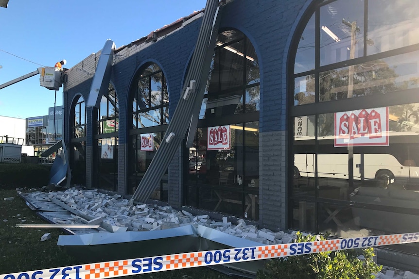Caringbah store wall collapses