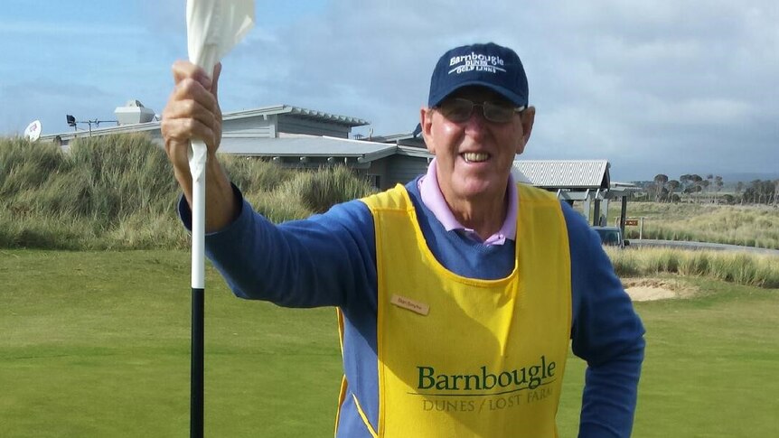 Caddie Stan Smythe at Barnbougle